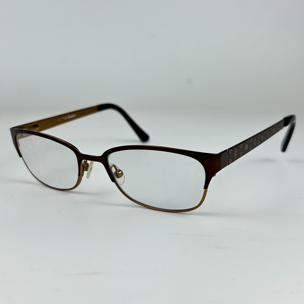 Juicy Couture JU117 ODA4 Women's Eyeglasses‎ Frame Brown Plastic Half Rim 135 mm